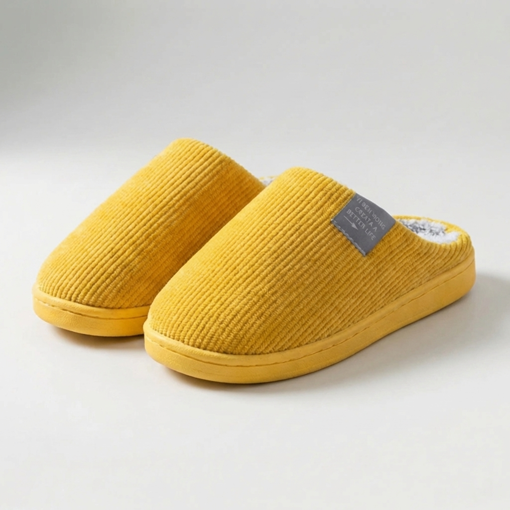 Fluforo - Plush-Lined Indoor Slip-On Slipper
