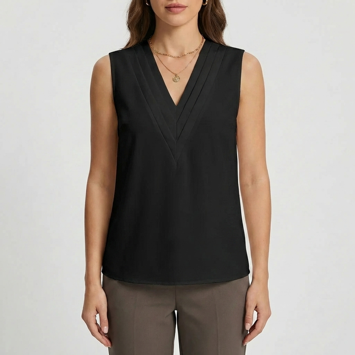 Sleeveless V-Neck Top for Women