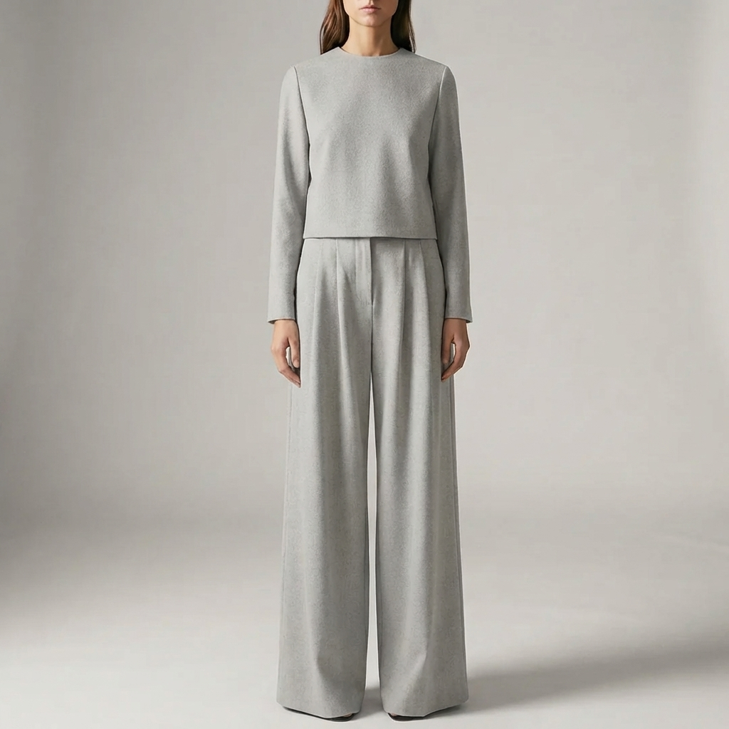 Two-Piece Formal Top And Trouser Set for Women