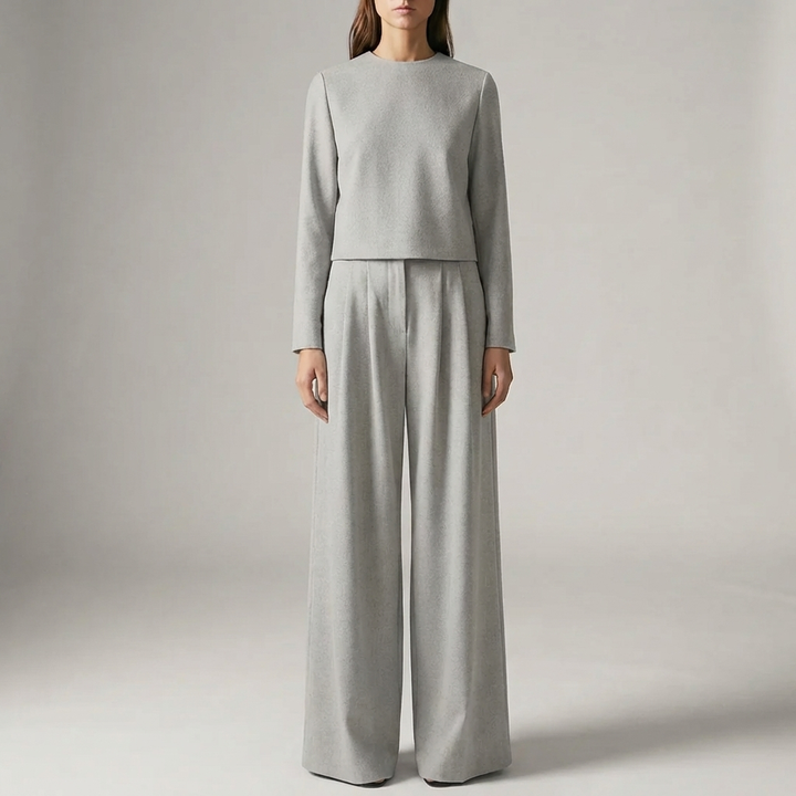 Two-Piece Formal Top And Trouser Set for Women