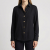 Padded Button-Front Shirt For Women