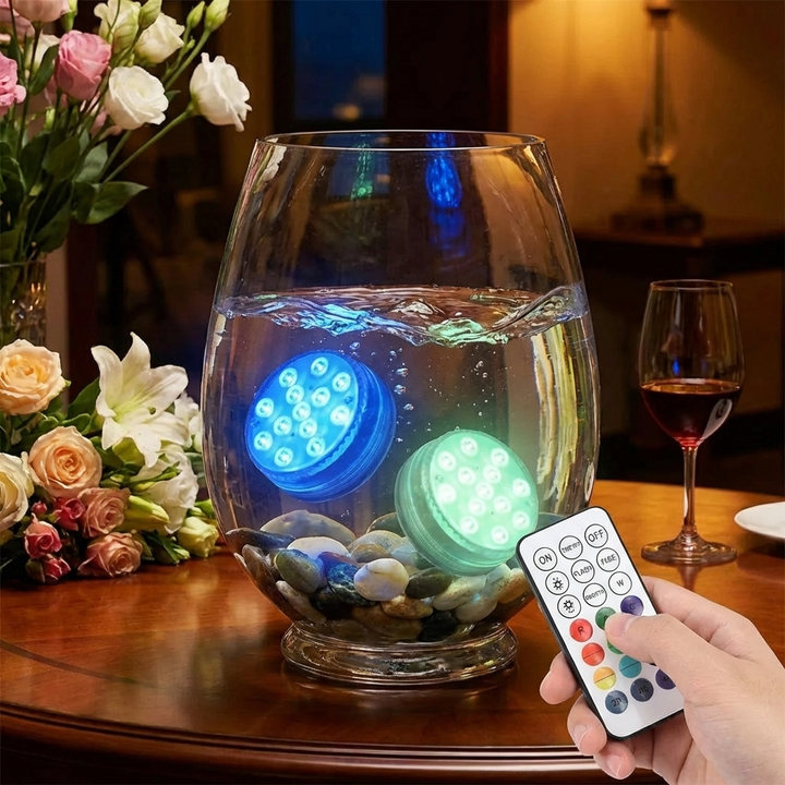 LED Light Color Submersible Pool Light with RF Remote