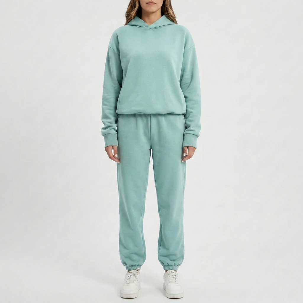 Hooded Sweatshirt And Jogger Set