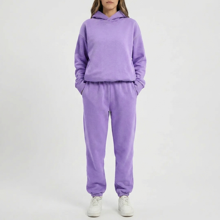 Hooded Sweatshirt And Jogger Set
