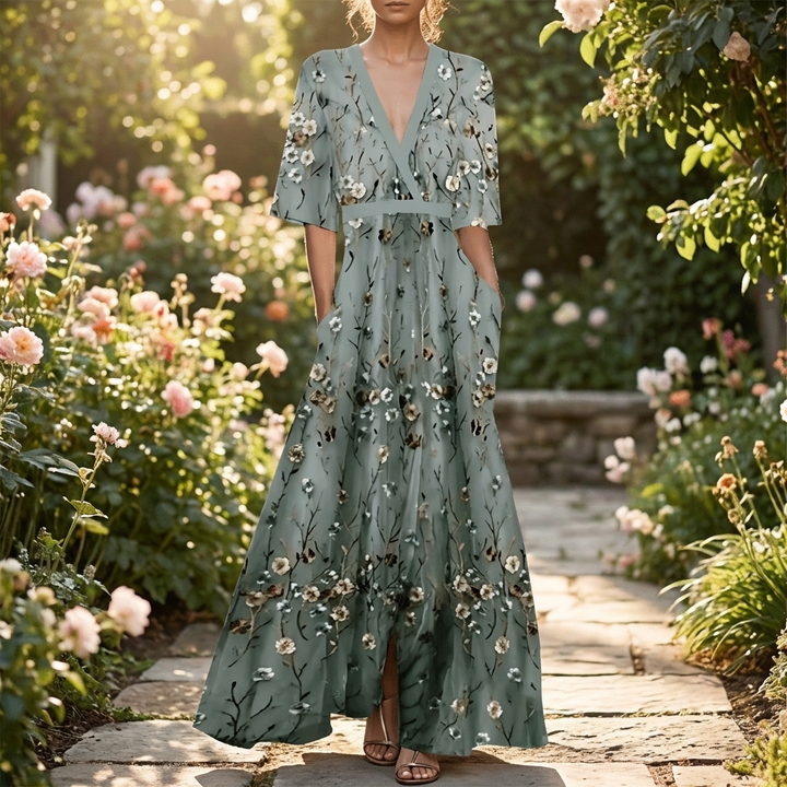Women’s Floral Print Maxi Dress