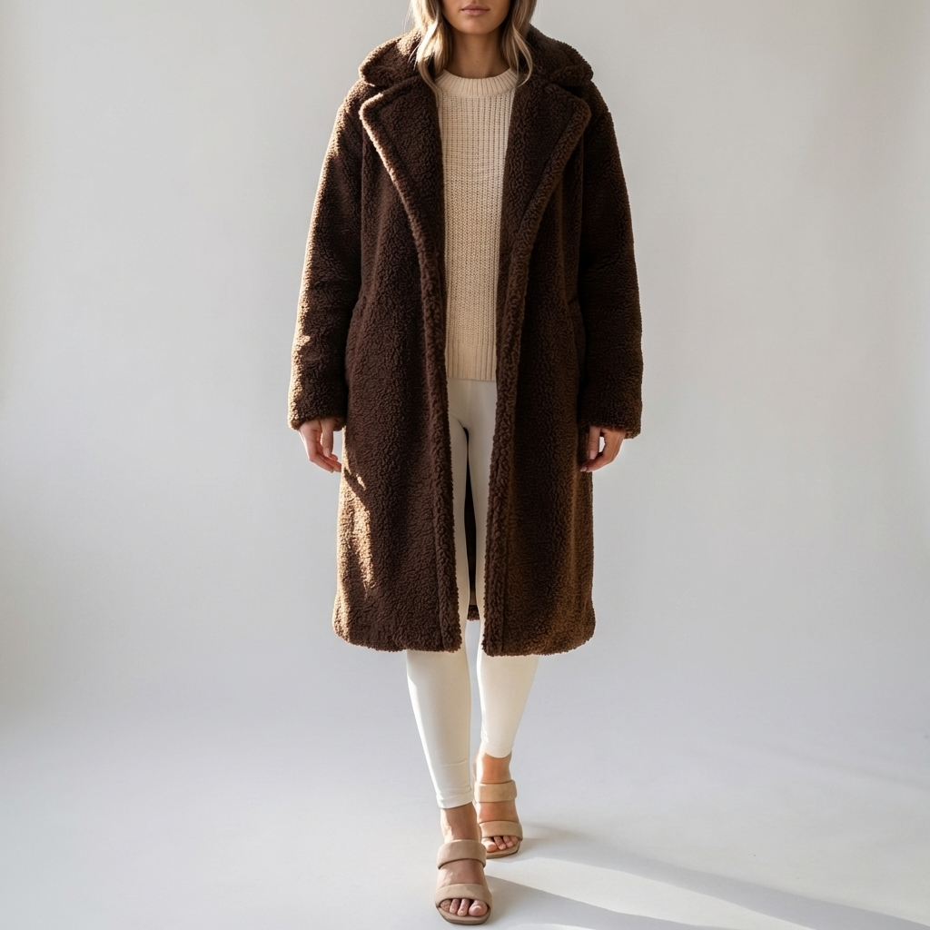 Long Teddy Coat for Women