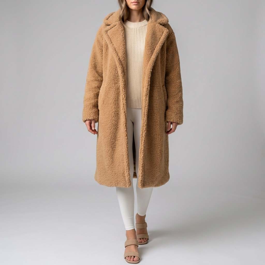 Long Teddy Coat for Women