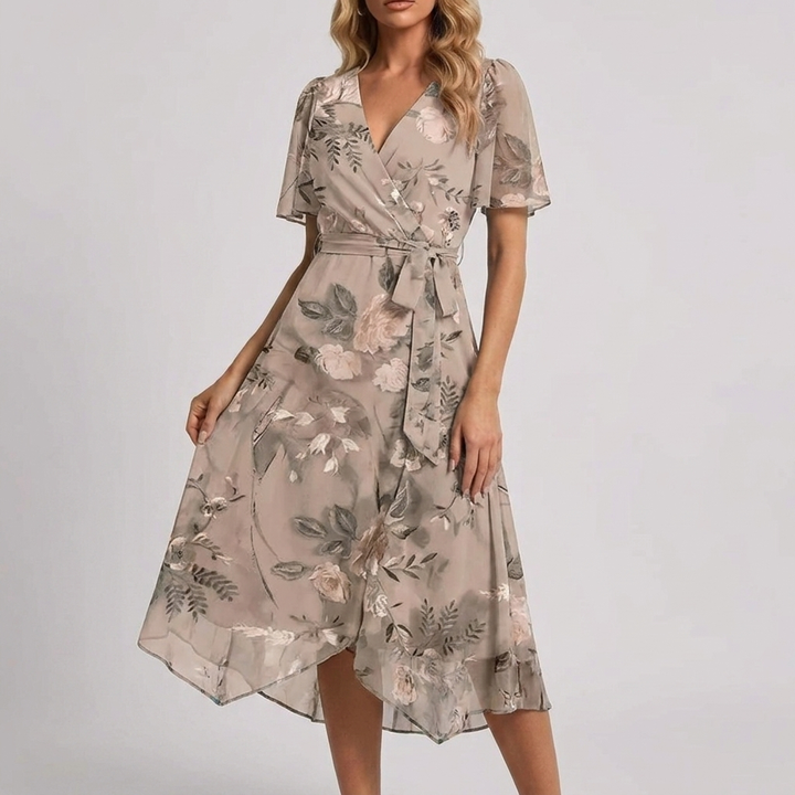 Flowy Floral Summer Dress for Women