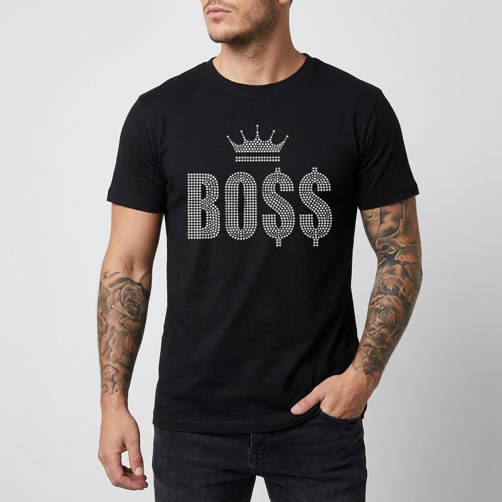 Slim-fit Sequins T-Shirt for Men