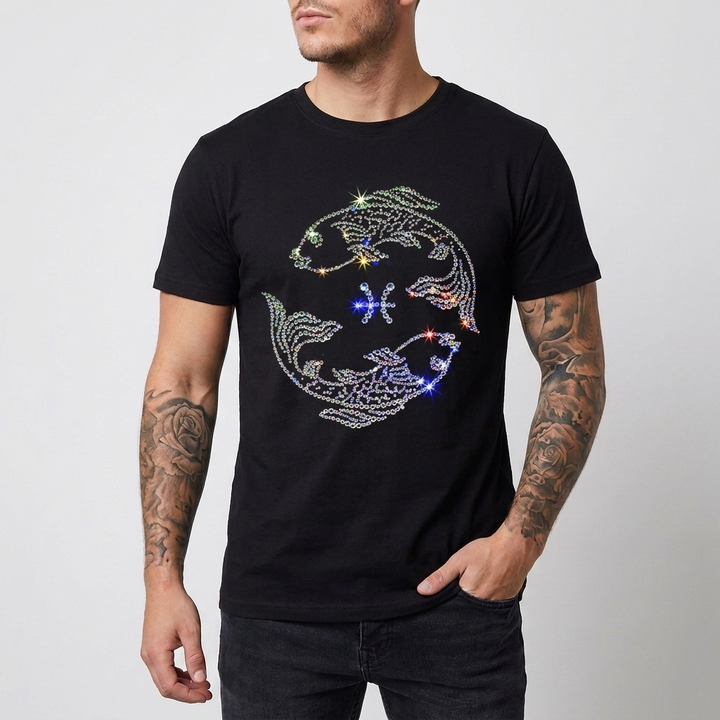 Slim-fit Sequins T-Shirt for Men