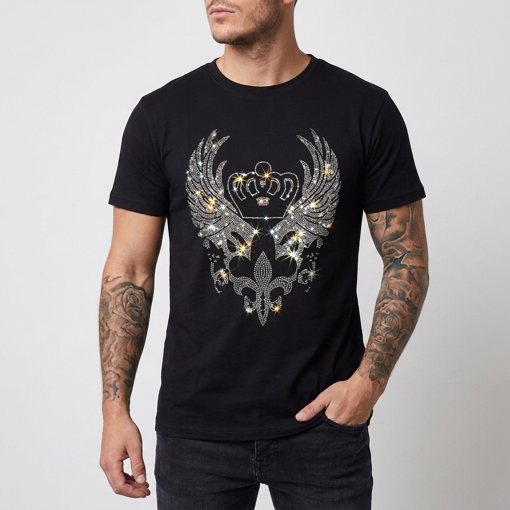 Slim-fit Sequins T-Shirt for Men