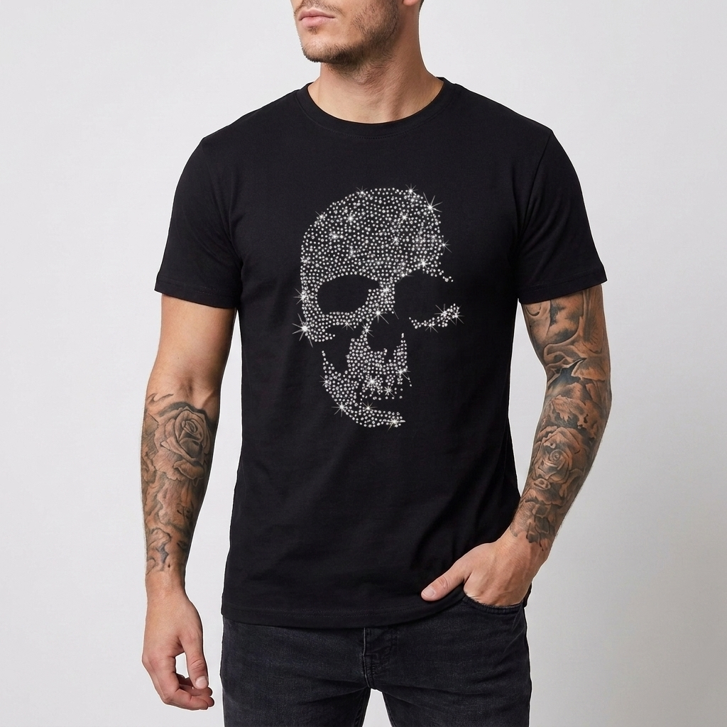 Slim-fit Sequins T-Shirt for Men