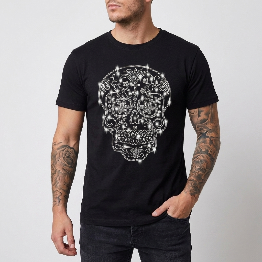 Slim-fit Sequins T-Shirt for Men