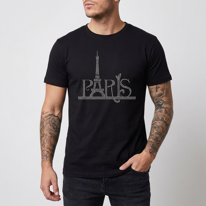 Slim-fit Sequins T-Shirt for Men
