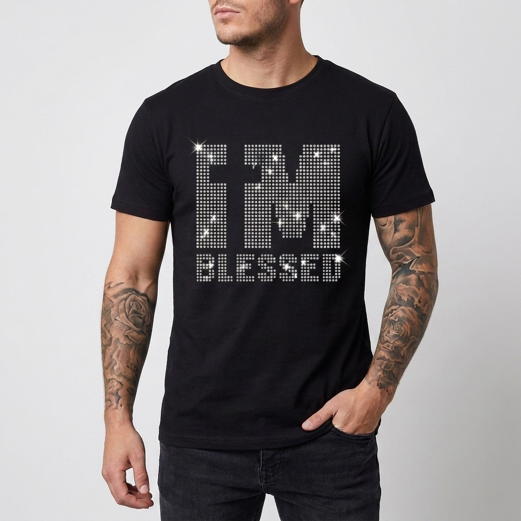Slim-fit Sequins T-Shirt for Men
