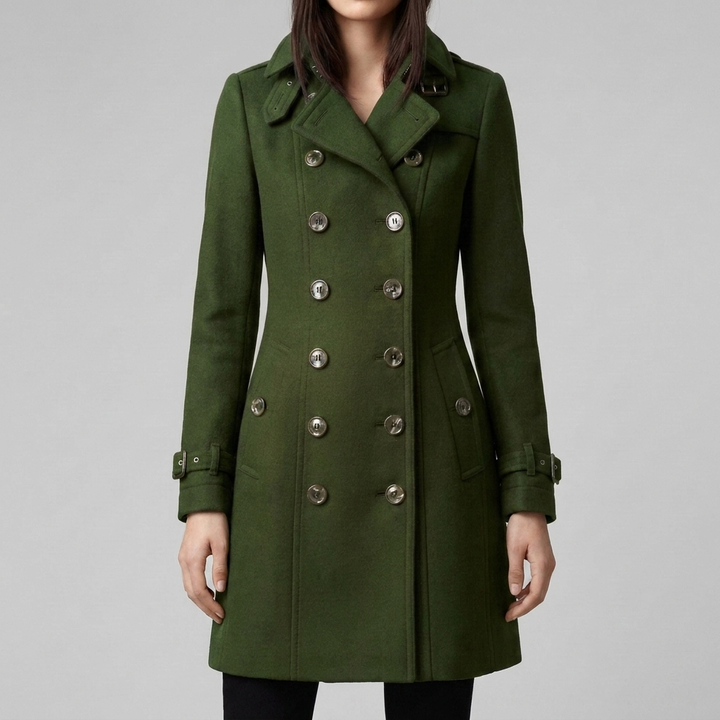 Elegant Double-Breasted Trench Coat for Women