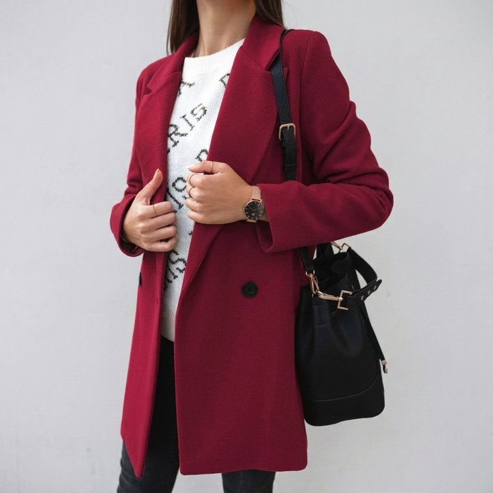 Double-Breasted Coat for Women