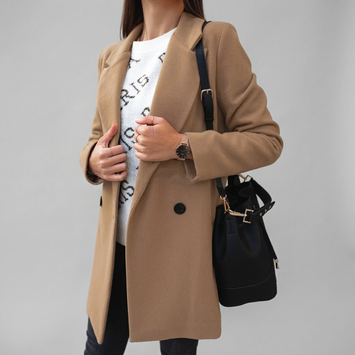 Double-Breasted Coat for Women