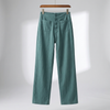 High-Waisted Straight-Leg Trousers for Women