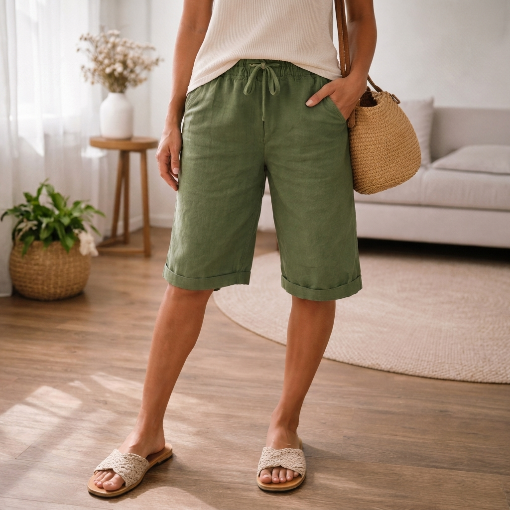 Women's Shorts Adjustable Drawstring