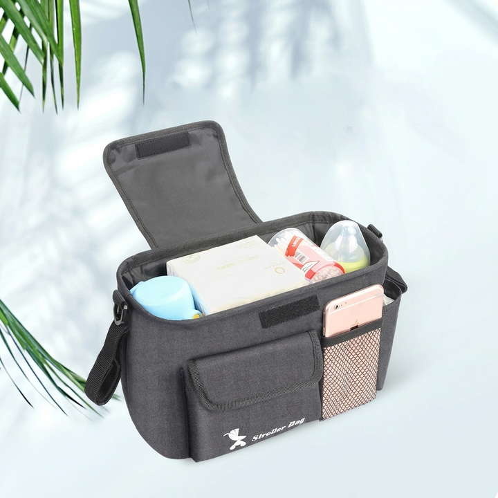 Multi-Pocket Baby Carriage Storage Bag