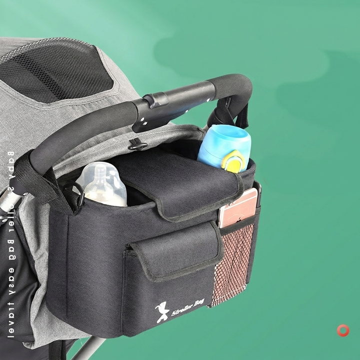 Multi-Pocket Baby Carriage Storage Bag