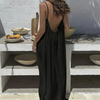 Women’s Backless Loose Fit Long Homewear Dress