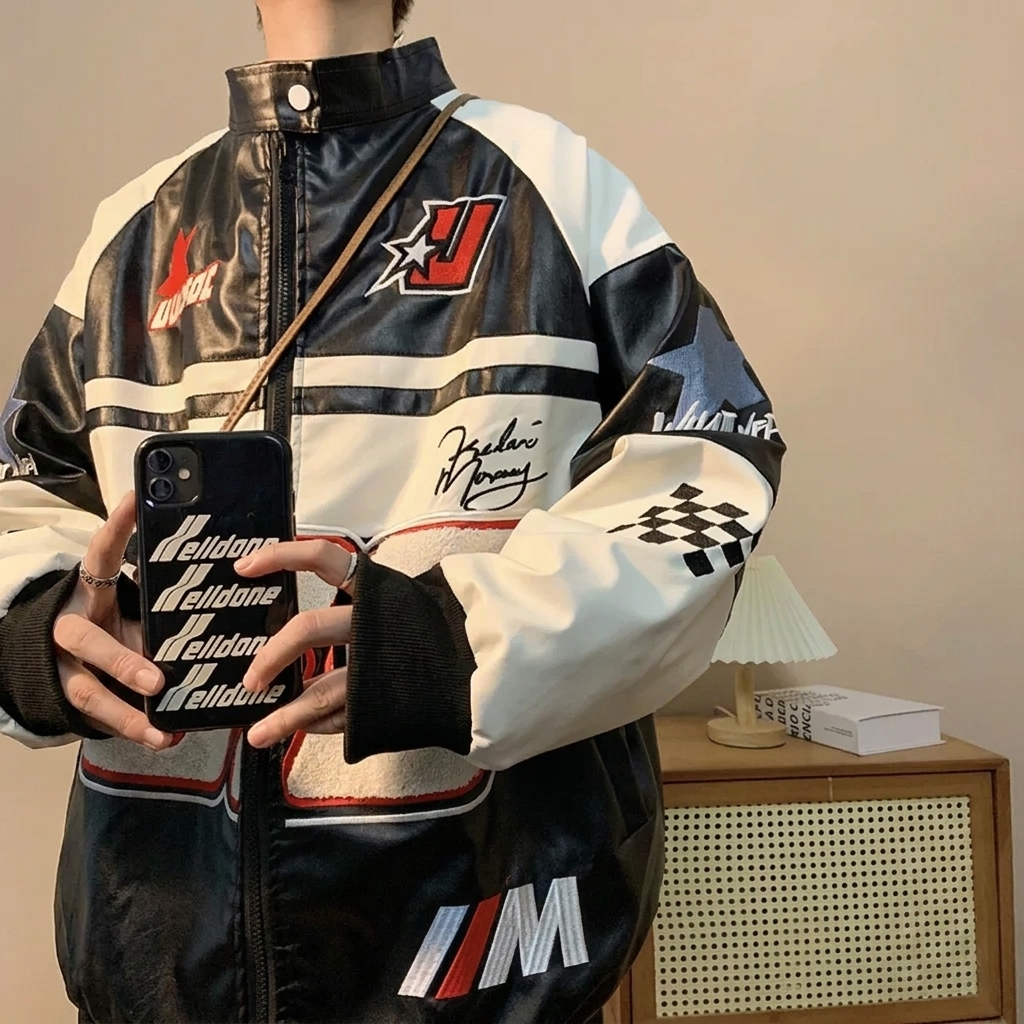 Pilot Motorcycle Clothing Loose Top Jacket Coat