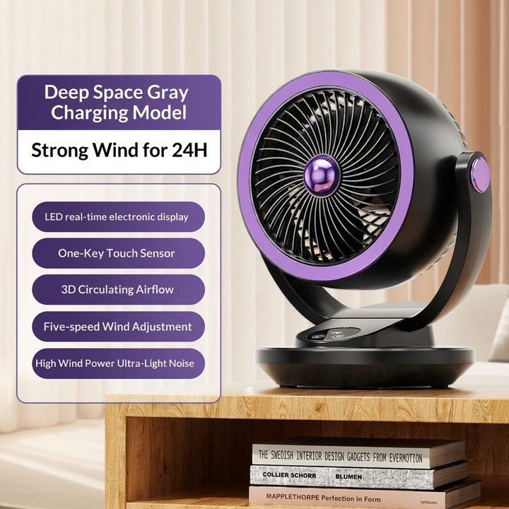 Silent High‑Power Air Circulation Fan