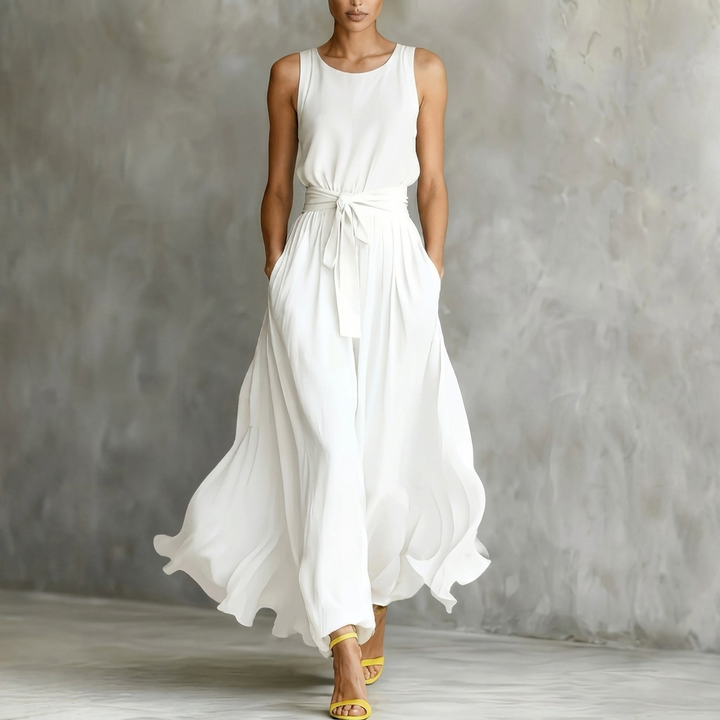 Women’s Lace-Up Waist Cinching Dress
