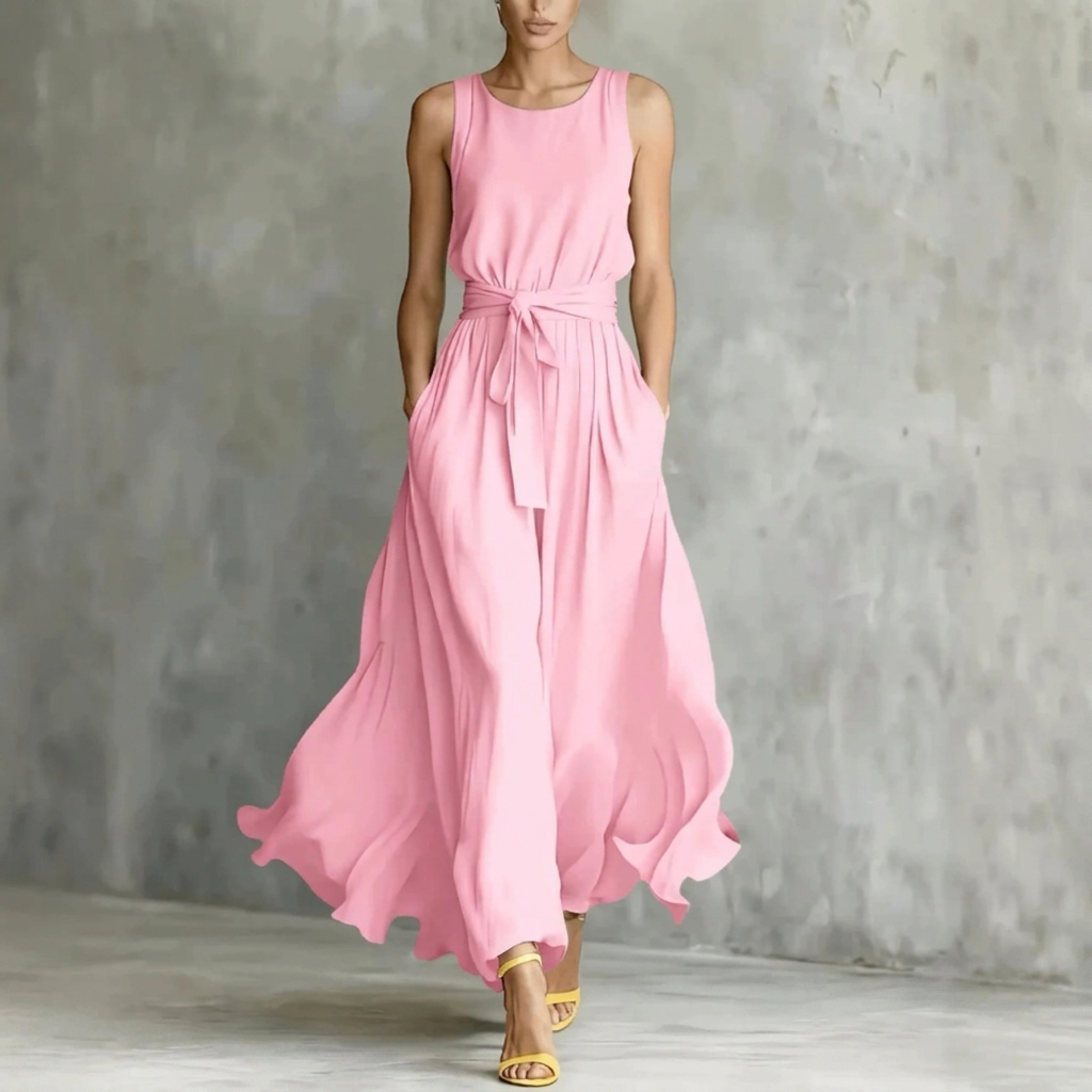 Women’s Lace-Up Waist Cinching Dress