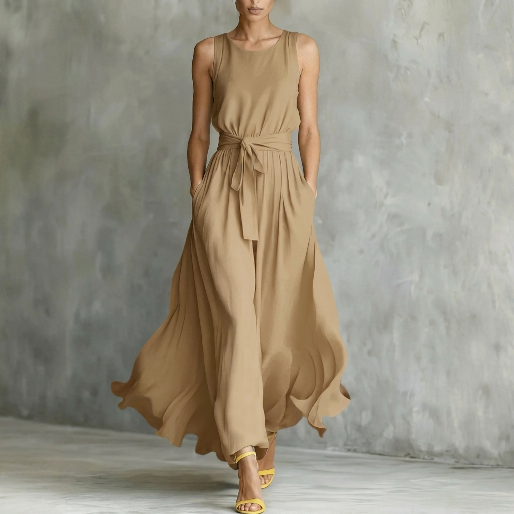 Women’s Lace-Up Waist Cinching Dress