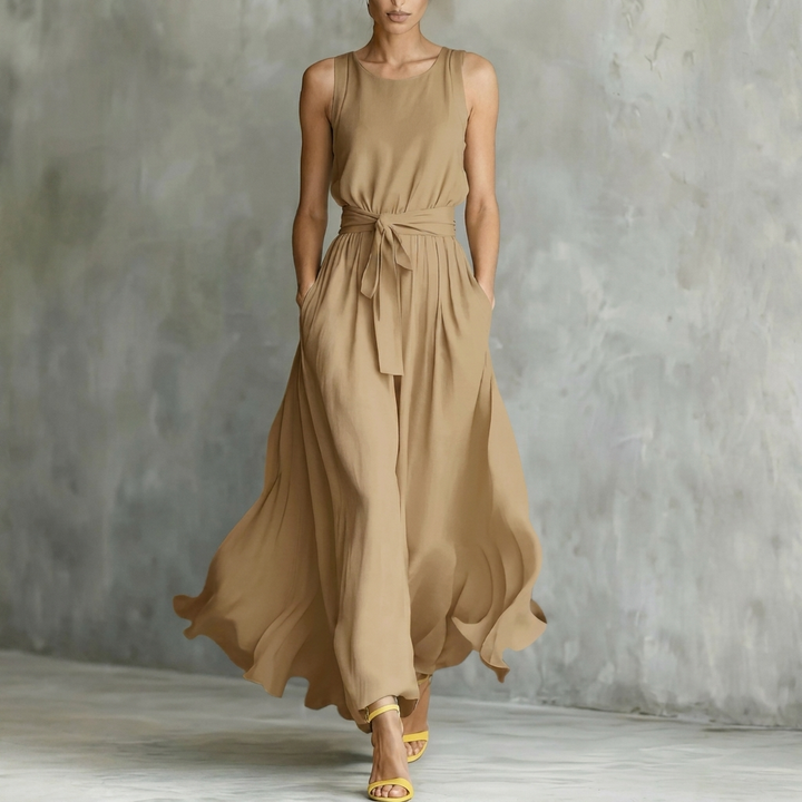 Women’s Lace-Up Waist Cinching Dress