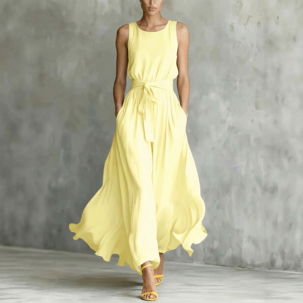 Women’s Lace-Up Waist Cinching Dress