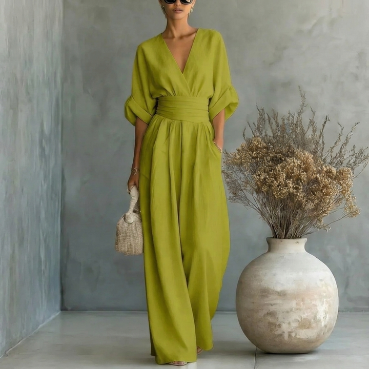 Short-sleeved Jumpsuit Womens
