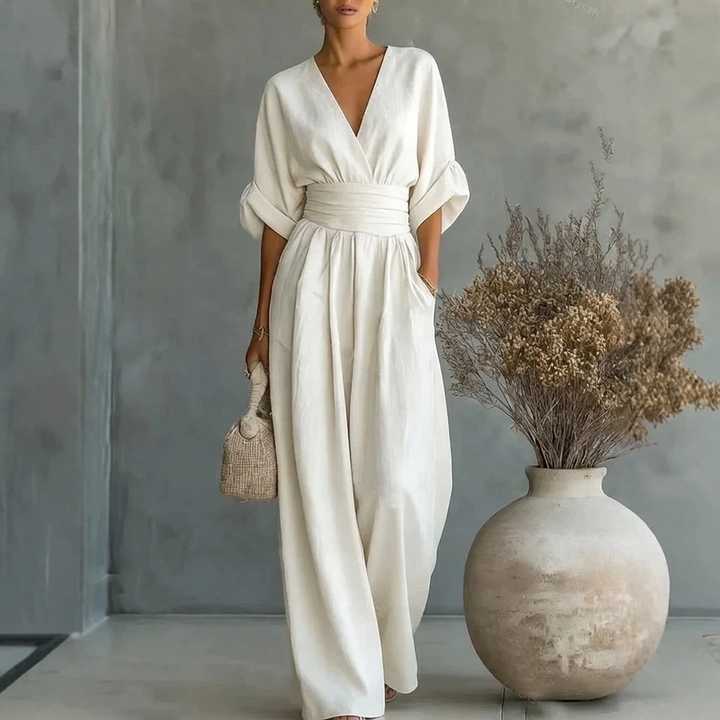 Short-sleeved Jumpsuit Womens