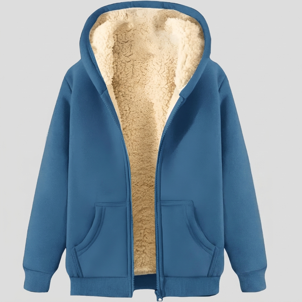 Warmth Fleece-Lined Winter Hoodie Jacket for Men