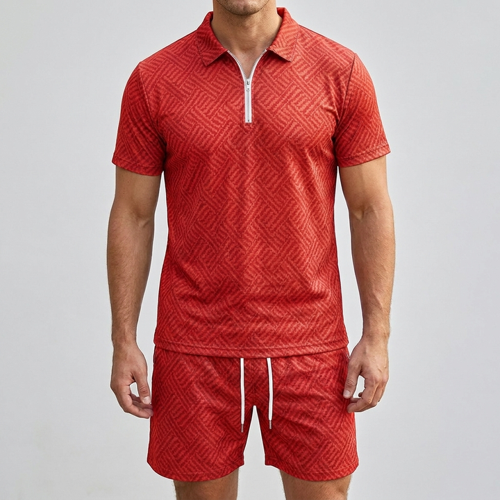 Men's Fashion Summer Leisure Two Piece Set