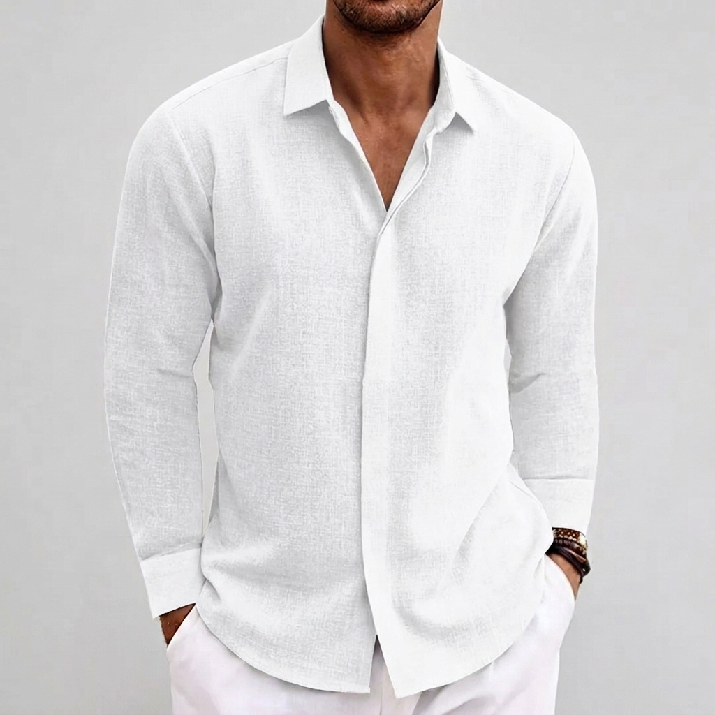 Men's Everyday Long Sleeve Undershirt Style T-Shirt