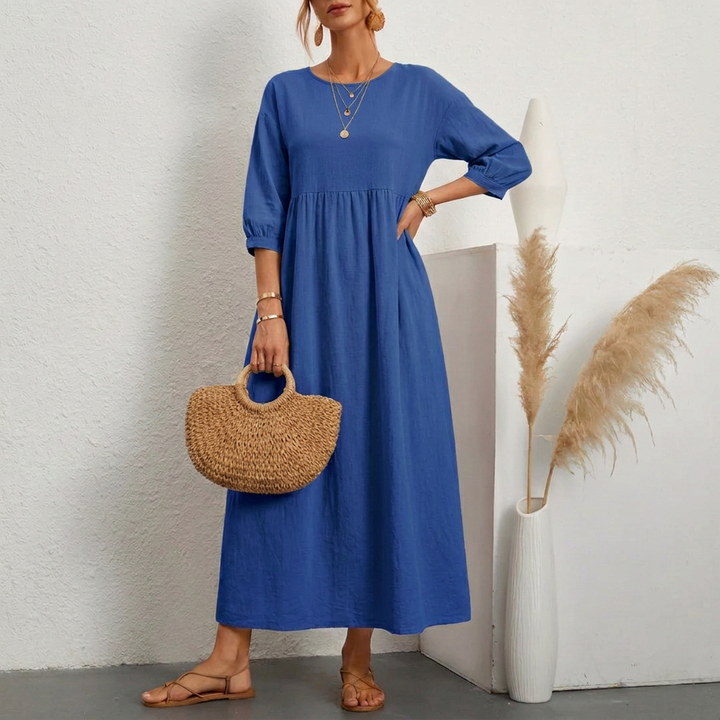 Women's Pocket Midi T-Shirt Dress