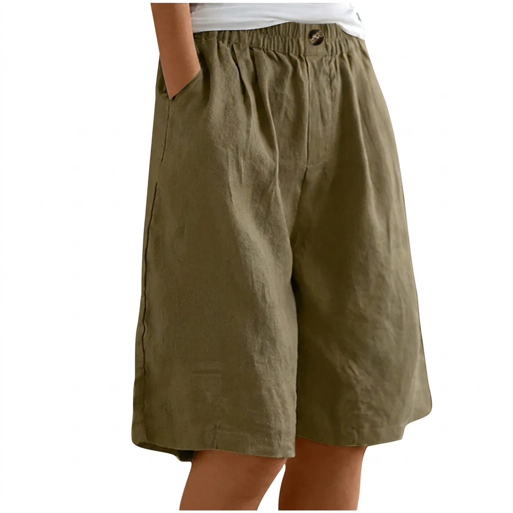 Women's Casual Wide Leg High Waist Shorts