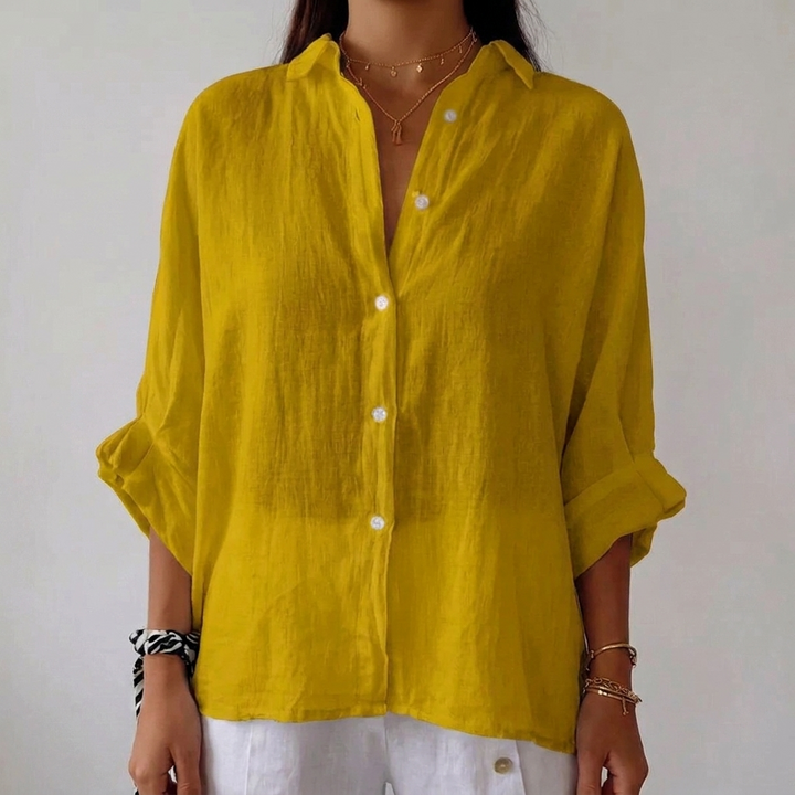 Women’s Loose Button-Up Casual Shirt