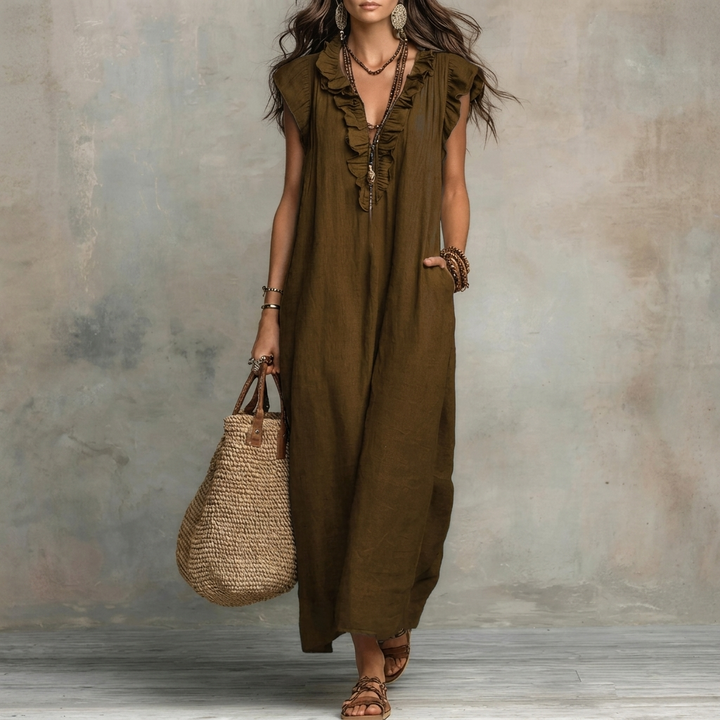 Women’s Solid Color Midi Dress
