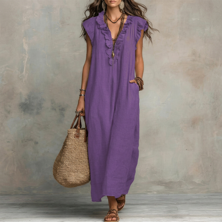 Women’s Solid Color Midi Dress
