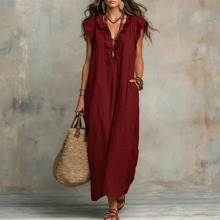 Women’s Solid Color Midi Dress