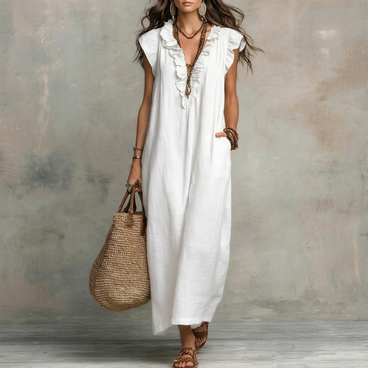 Women’s Solid Color Midi Dress