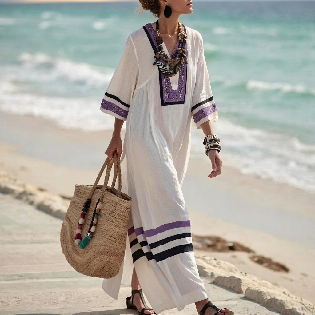 Women’s Elegant Long Kaftan Dress