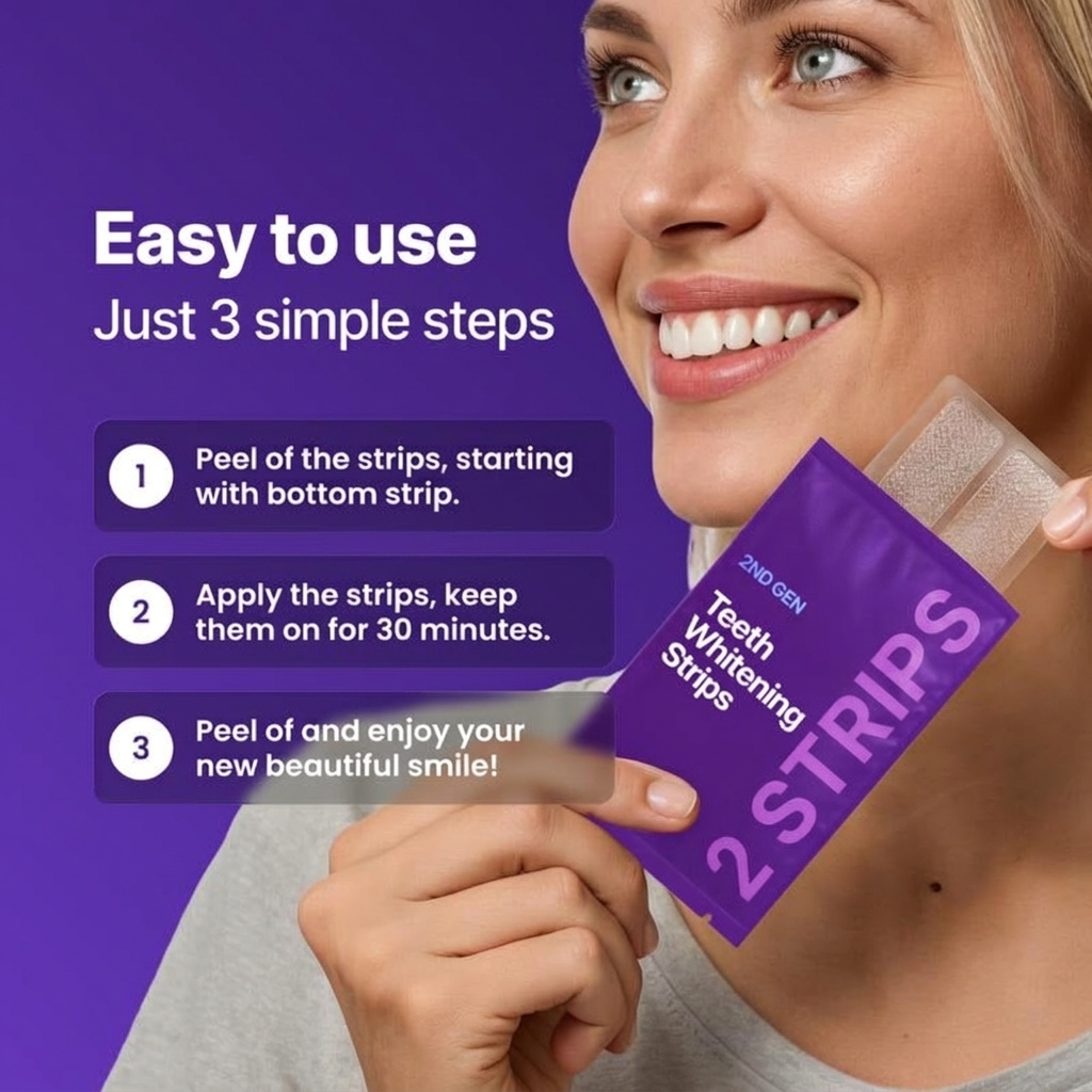 Gentle Teeth Whitening Strips