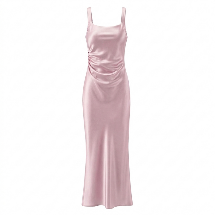 Elegant Strap Waist Long Dress