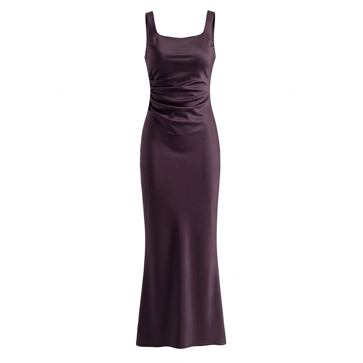 Elegant Strap Waist Long Dress